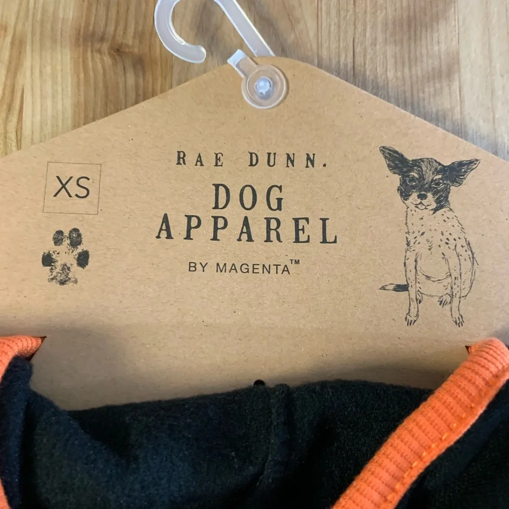 Rae Dunn Pet “LICK OR TREAT” Dog Hoodie Shirt NWT